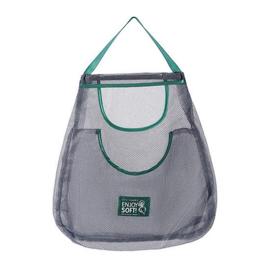 Kitchen Hanging Mesh Bag Fruit Vegetable Storage Net Bag Large Capacity Strong Load-bearing Ventilated Ginger Garlic Reusable Storage Bag