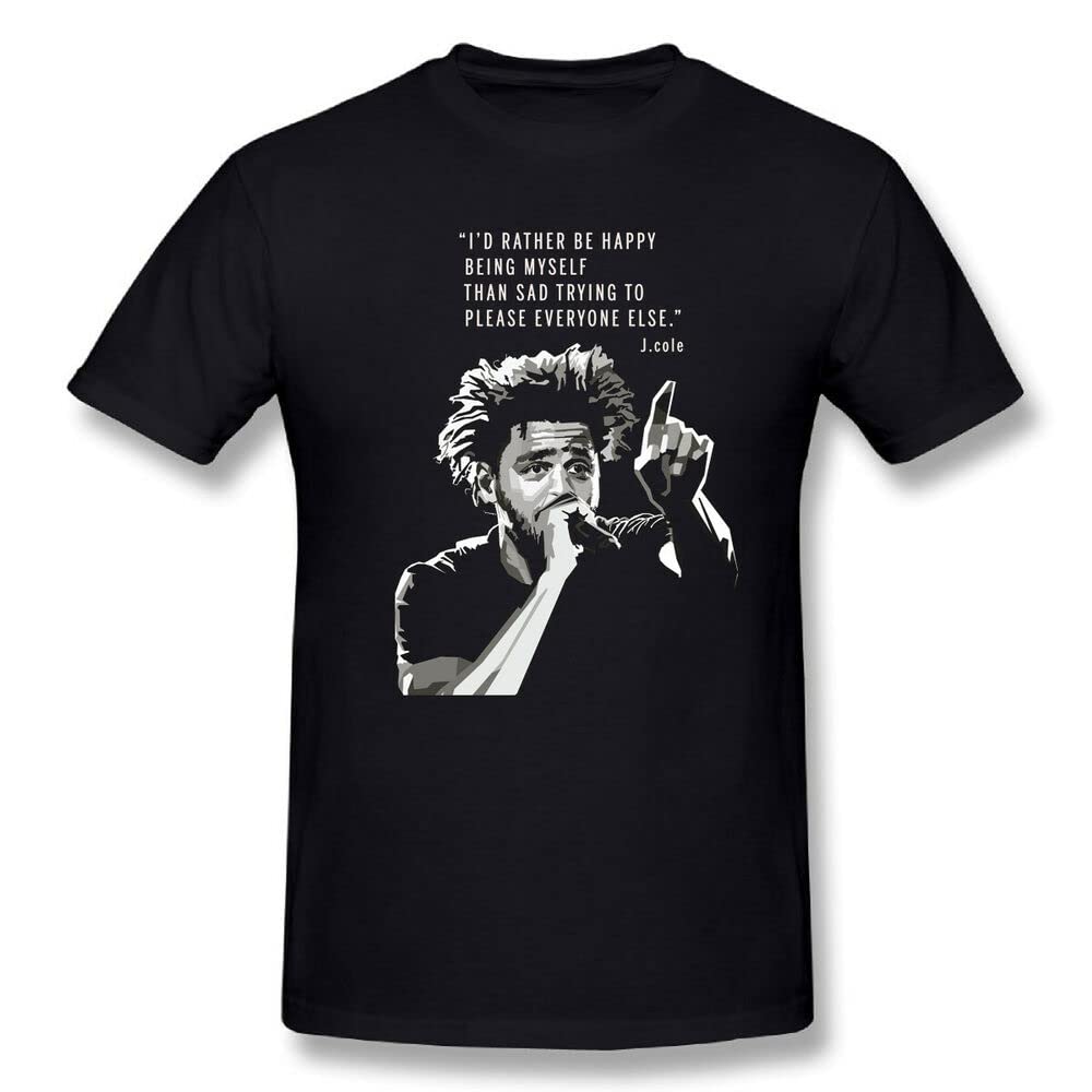 J Cole Poster T Shirt for Men 100% Contton tees 3XL
