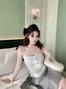 Women's Sweet Brushed Warm Cotton Vest with Pads - Autumn & Winter Back Camisole