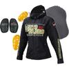 KOMINE Motorcycle Jacket Half Mesh Parka L 1174 For and Autumn Mesh Material CE Standard Level 2 CE Standard Protector Black/Red MJ-004 Spring,