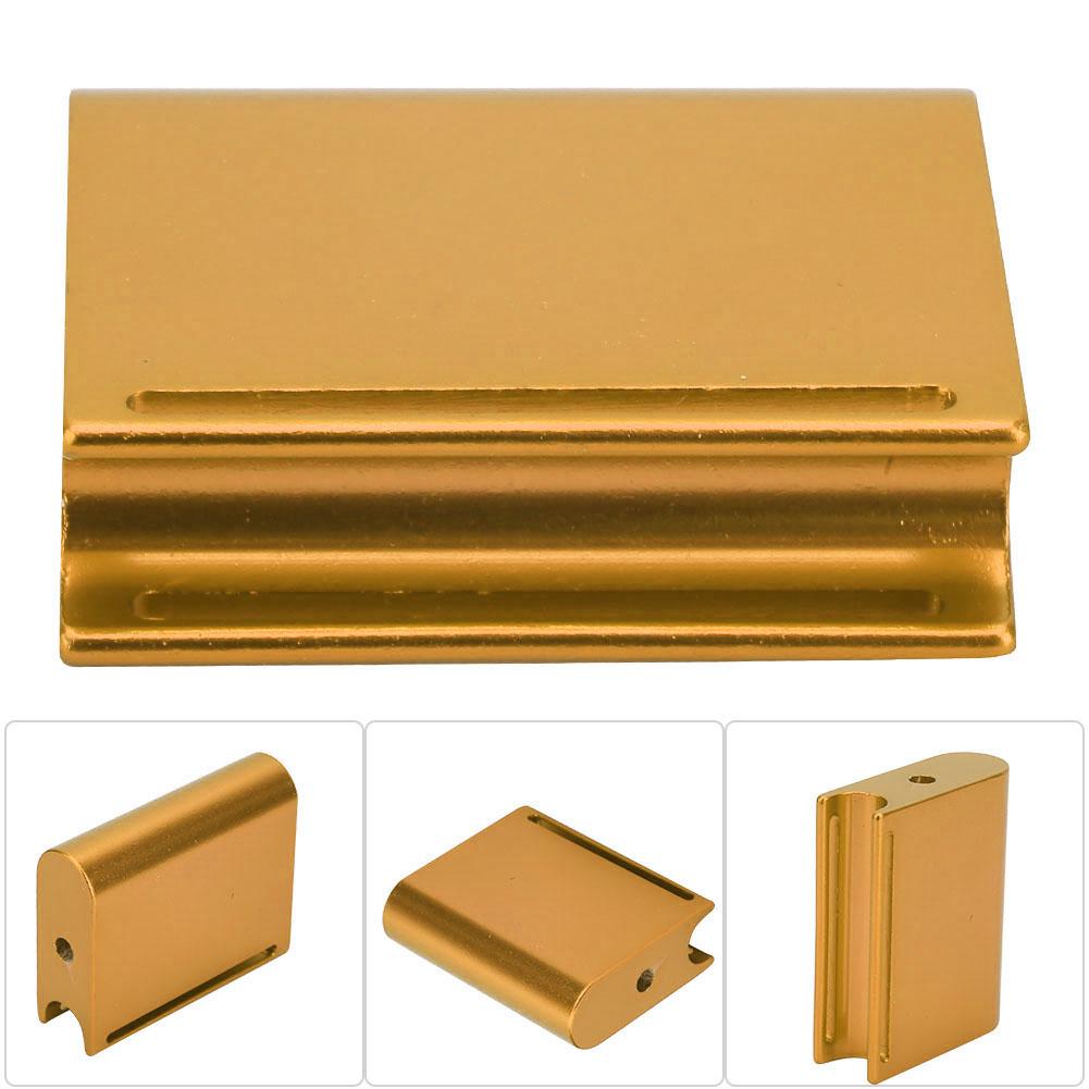 Aluminum Alloy Leather Edge Slicker Burnisher DIY Leather Craft Trimming Polishing Tool (Gold)