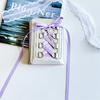 Korean INS Ballet Ribbon Bow Silver PU Card Bag Chic Girls Kpop 3-inch Photocard Holder Women's Coin Purse ID Credit Card Holder