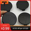 Autosticker 4 stuks 56mm Mat Zwart Auto Wielnaafdop Embleem Originele Velgen Naafdop Logo Voor Tesla Model 3 Y X S Auto A