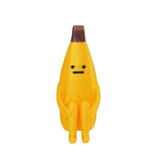 Anxiety Banana Man Figurine Funny Stress Relief Figurine for Shelf 3D Printed Desk 1pc