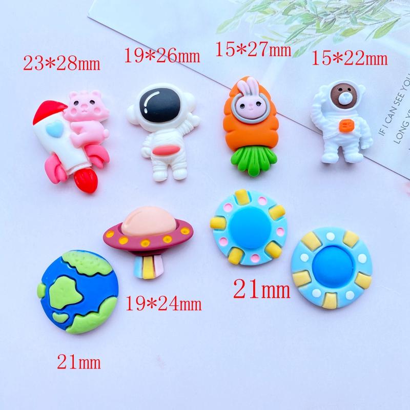 

20Pcs Resin Lovely Hybrid Mini Space Series Flatback Cabochon Scrapbook Kawaii DIY Embellishments Accessories J96