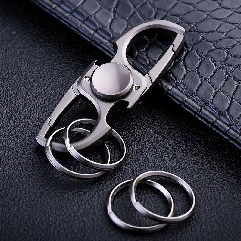 Finger Spinner Keychain Bottle Opener - EDC Adult Kids Anti-Anxiety Stress Relief Fidget Hand Spinner Practical Gift Toy