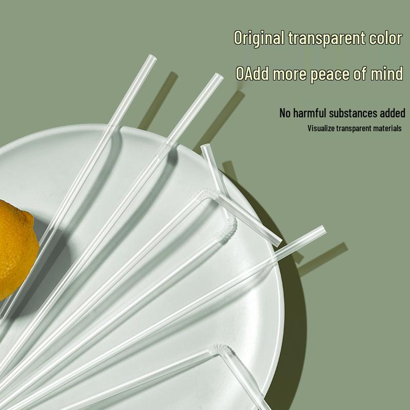 Individually Wrapped Food-Grade Plastic Milk Elbow Straws for Children and Maternity