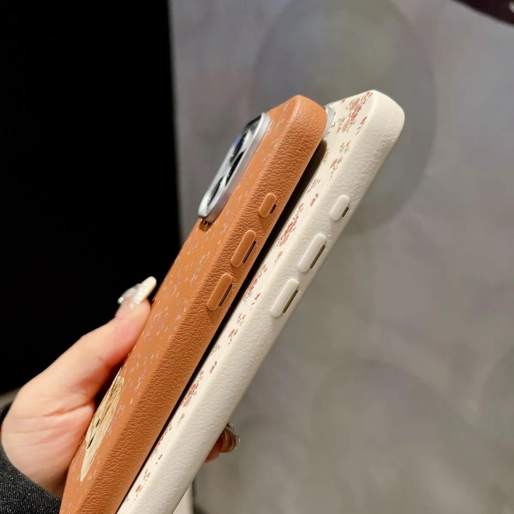 Süßes Reh und Vollblumenmuster Stoßfeste Handyhülle für iPhone 17 Pro Max Air 16E 16 15 14 13 12 11 7 8 Plus XS X XR Hülle