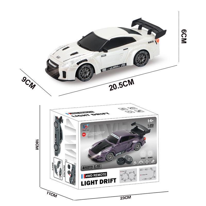 Rechargeable RC Drift Car: Variable Speed, Four-Wheel Drive Remote Control Toy for Kids and Boys