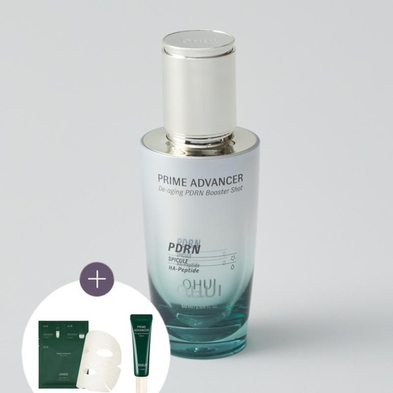 

[Ohui] Prime Advancer Омолаживающий бустер с ПДРН 50 мл (+ Маска, ампула 10 мл дополнительный подарок)