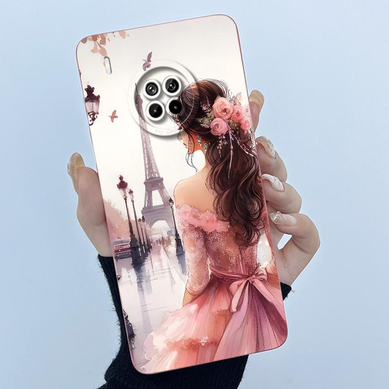 

Phone Case For Honor 50 Lite Cute Panda Back Cover For Huawei Honor50 Lite 50Lite Soft Liquid Silicone Camera Protection Bumper Honor 50 Lite