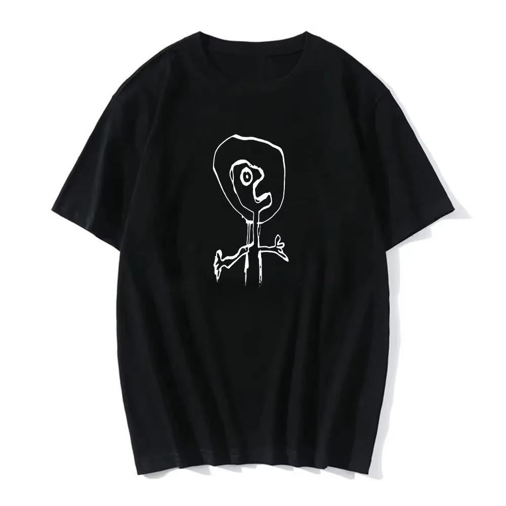 Pánské a dámské tričko s potiskem nového vzoru pro podzim a zimu 2025 Vysoce kvalitní tričko z čisté bavlny s kulatým výstřihem a prodyšné