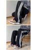 Men's Autumn/Winter Three-Stripe Loose Sweatpants – Trendy, Retro, Heavyweight Casual Pants