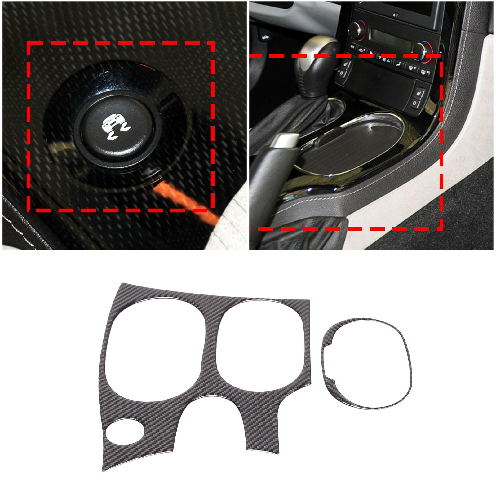 Carbon Fiber Interior Center Gear Panel Trim Sticker for Corvette C6 05-13