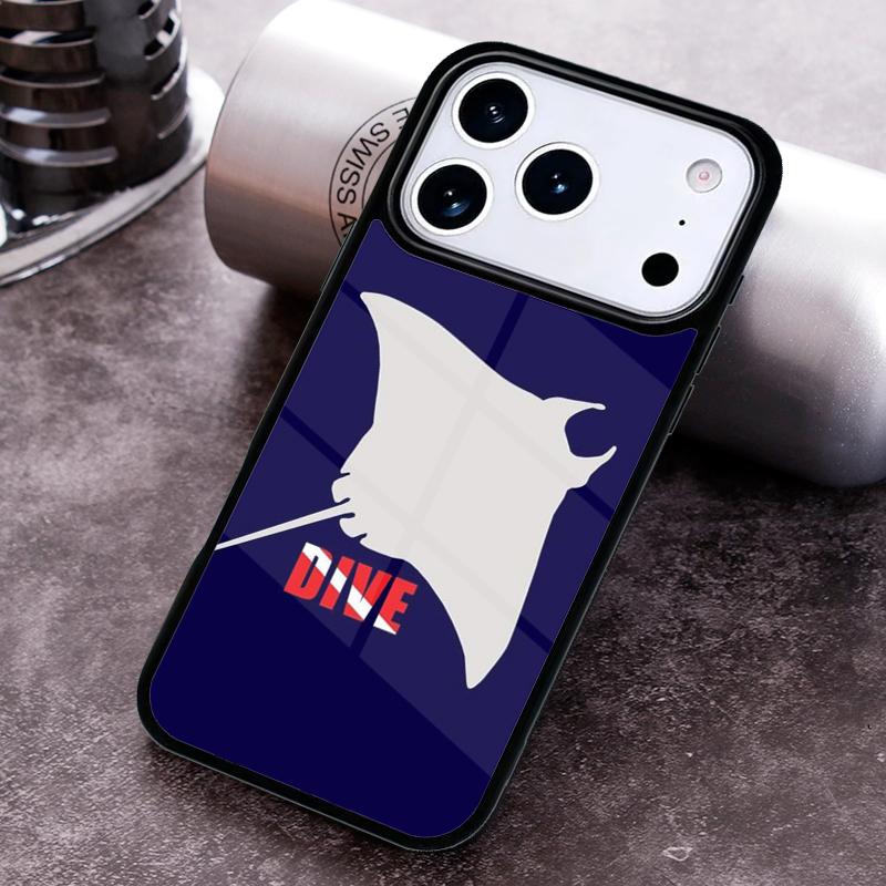 Dive Scuba Diver Shark Diving Phone Case For iPhone 17 16 15 14 13 12 11 Pro Max Plus 17Air Soft Silicone Cover