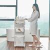 2/3 Layers Bathroom Dirty Clothes Storage Basket Movable PP Plastic Laundry Basket with Wheels