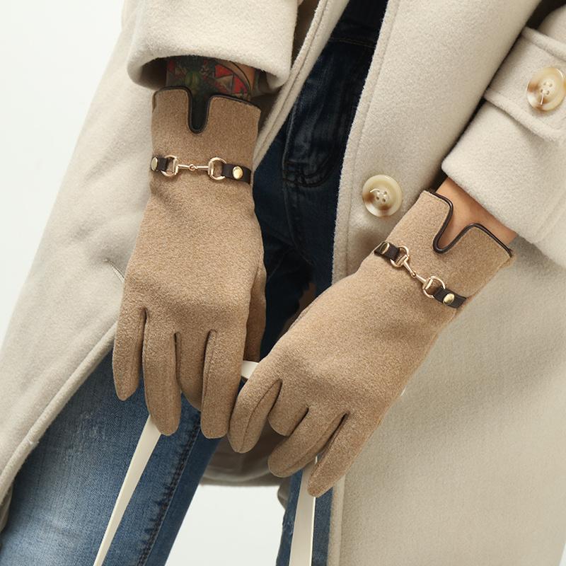 Warm Fleece Lined Womens Winter Gloves with Sensitive Touch Screen Texting Fingers and Windproof