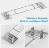 1PCS Shower Adjustable Stainless Steel Storage Corner Rack, Bathroom Corner Length 7-13 Inches Free Adjustment