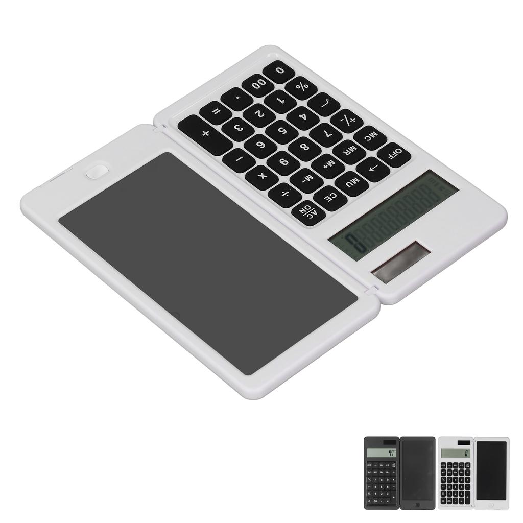 Office Desk Calcultor Solar Powered Multifunctional Pocket Desktop Calculator with Writing Tablet