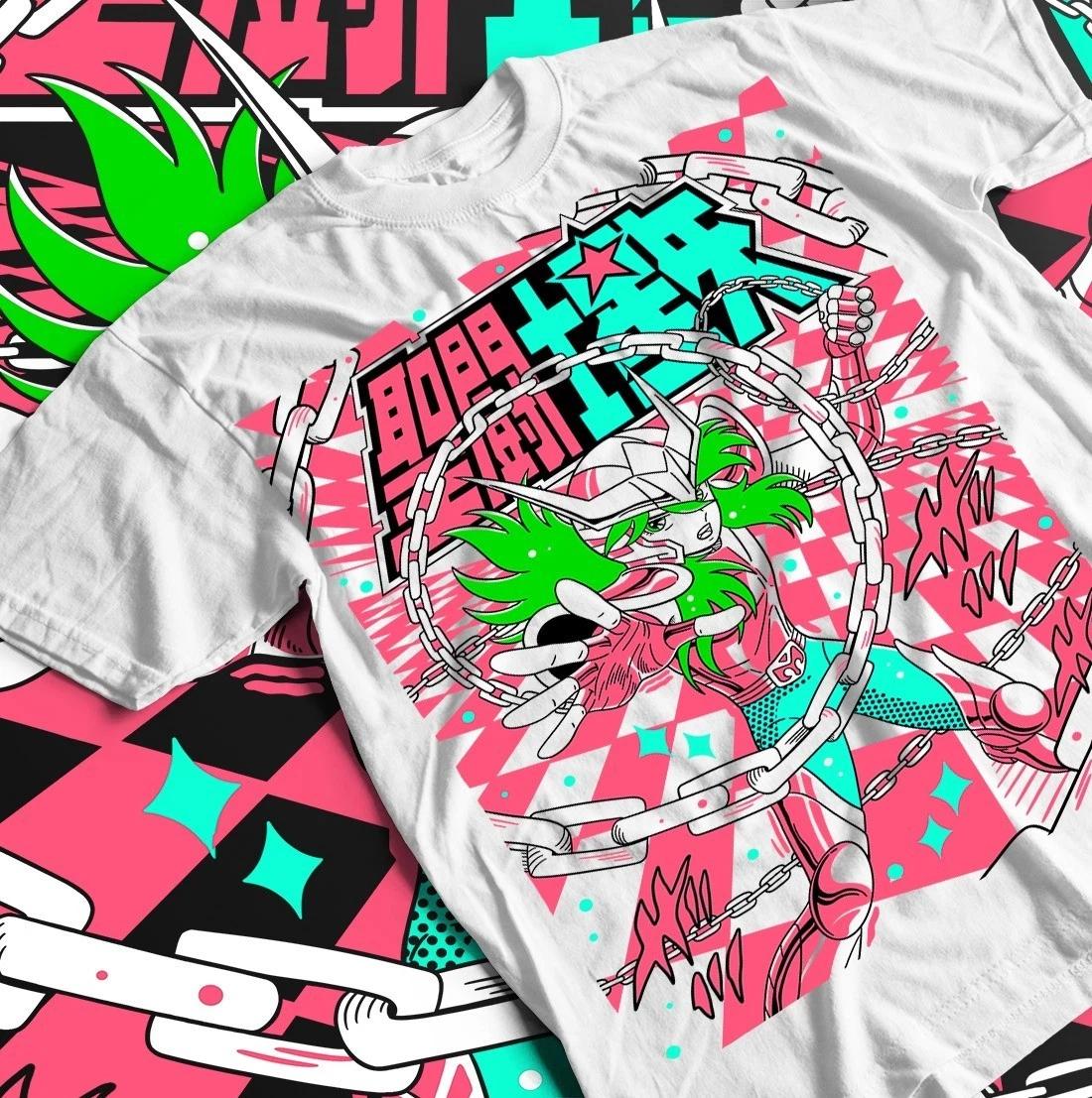 Saint Seiya Unisex Tee, Anime Shirt, Cosplay Top, Japanese Cartoon Merch, Comic XL