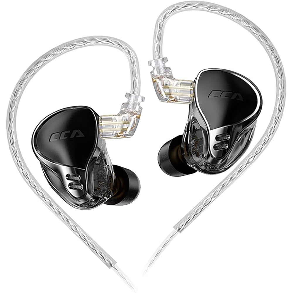 

CCA APEX 24 In-Ear Monitor Earphones High Noise Isolation 3-Way Crossover 12BA Hybrid 3.5mm Black