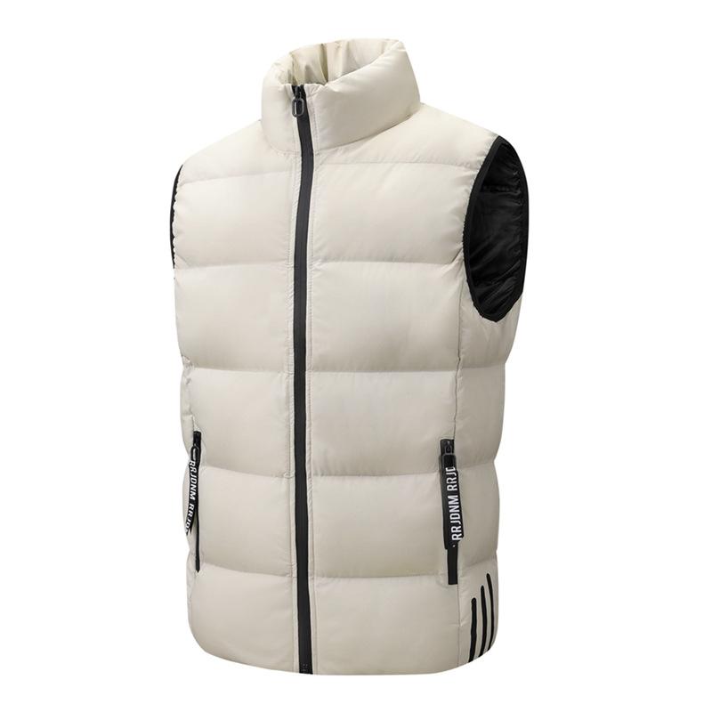 

Мужское пальто, майка, без рукавов, утолщенное, теплое, спортивный хлопок, универсальное пальто, мужской размер плюс XXXXXL белый