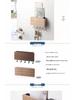 Japanese Solid Wood Wall Hook Rack for Entryway