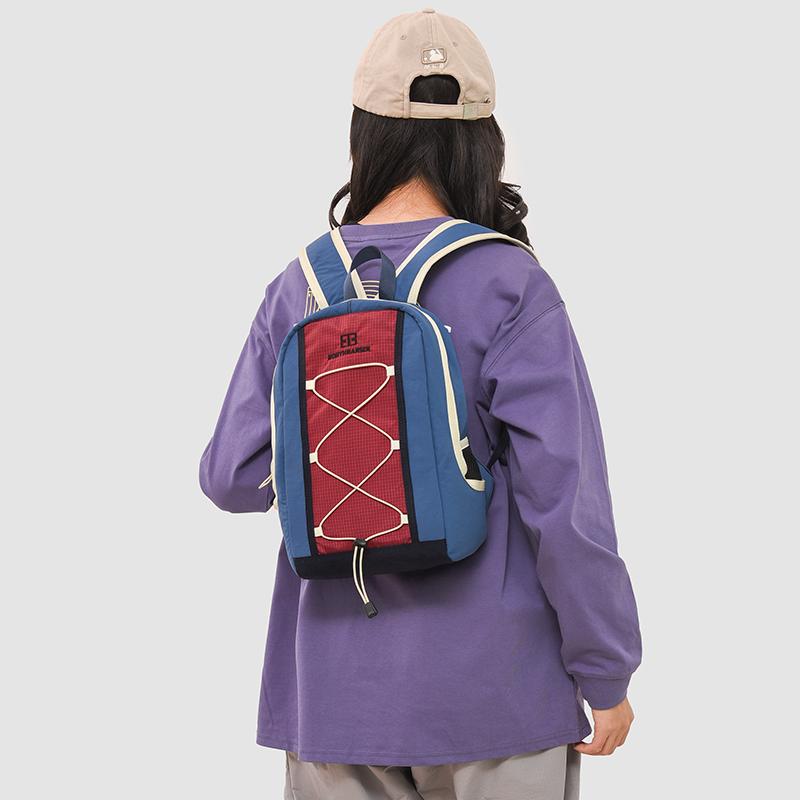 Large Capacity Student Schoolbag Outdoor Unisex Color Contrast Backpack