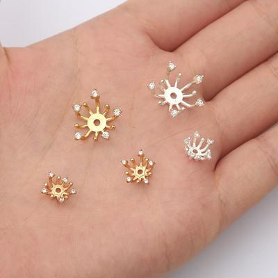 1Pcs Blume Staubblatt Form Casting Kupfer Zubehör Für Schmuck Machen DIY Charme Dekoration