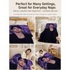 Young Man Against Purple Floral Background Theme Blanket Cozy Comfortable Throw Blanket For Living Room Sofa Bedroom Bed Lightweight Home Decor