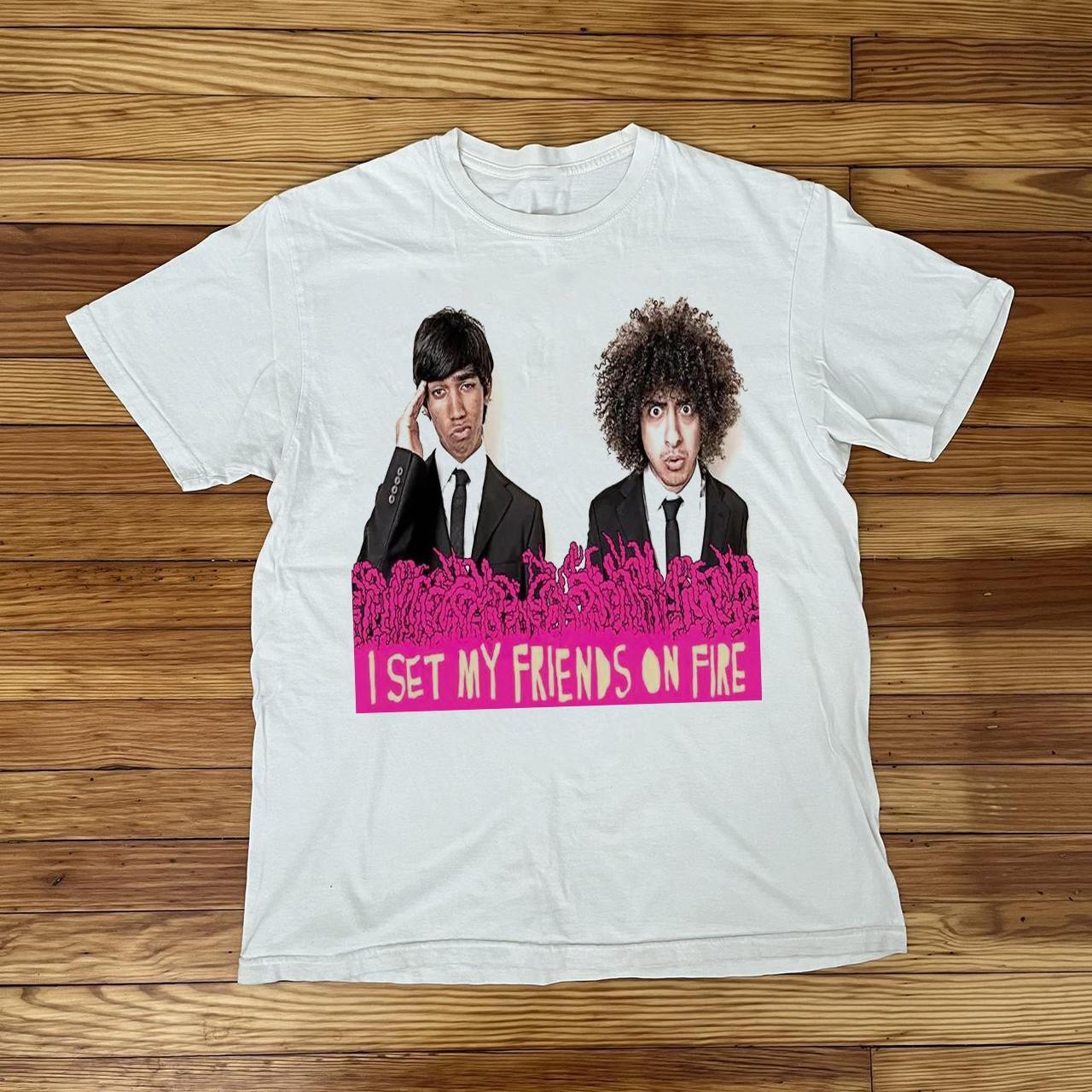 I Set My Friends On Fire Band Set My Friends on Fire White All Size T-shirt AR85 XL