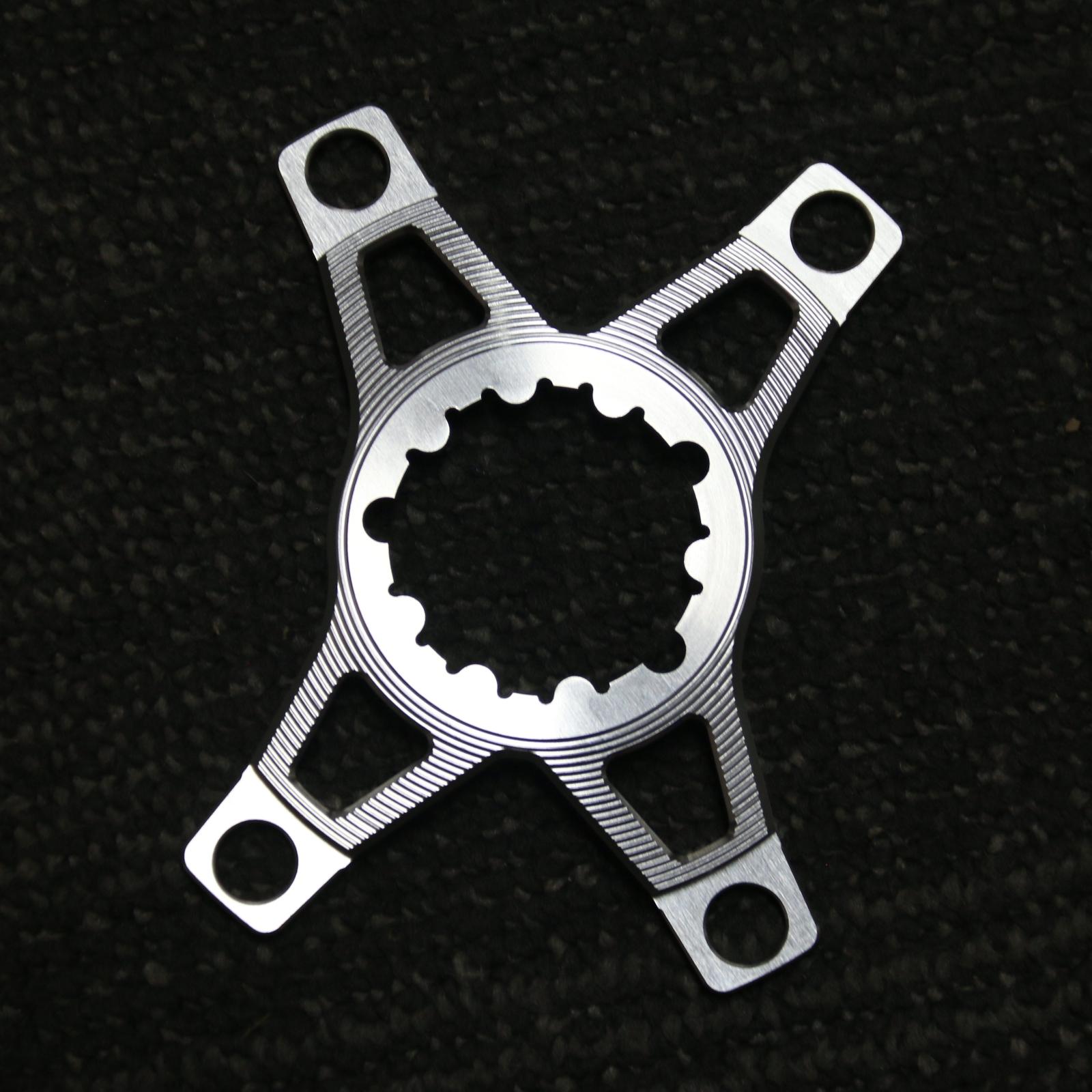 EVOSID Road Bike Chainring Adapter 3nails To 110BCD Converter 3bolts Direct Mount For BCD110 4Claws MTB Bike Chainring Converter 110BCD Silver
