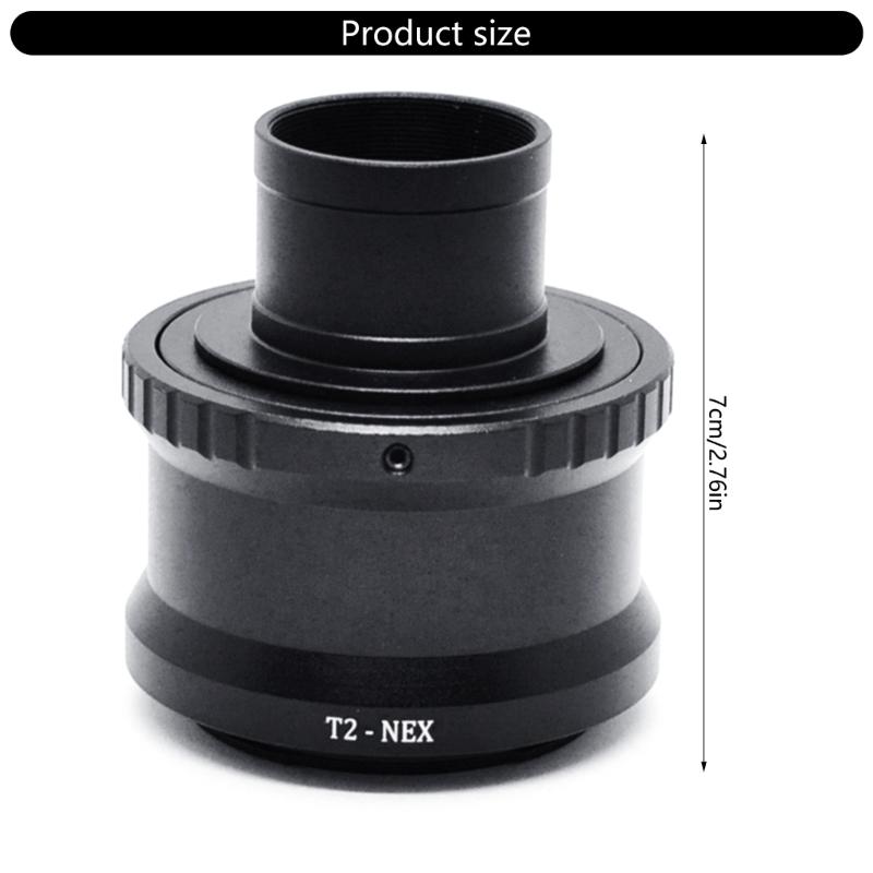 Lightweight Lens Adapter Mount Aluminum 1.25inch Telescope Mount Adapter for E Mount DSLR Camera Adapter