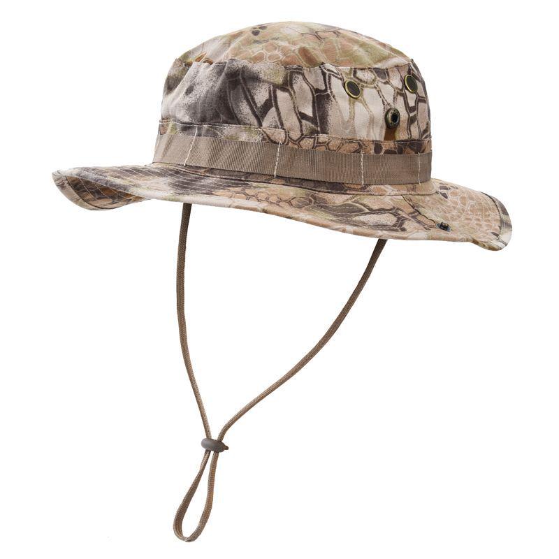 Men's Tactical Sun Protection Hat: Large Brim Outdoor Mountaineering, Fisherman & Cowboy Style, Foldable Bennie Hat.