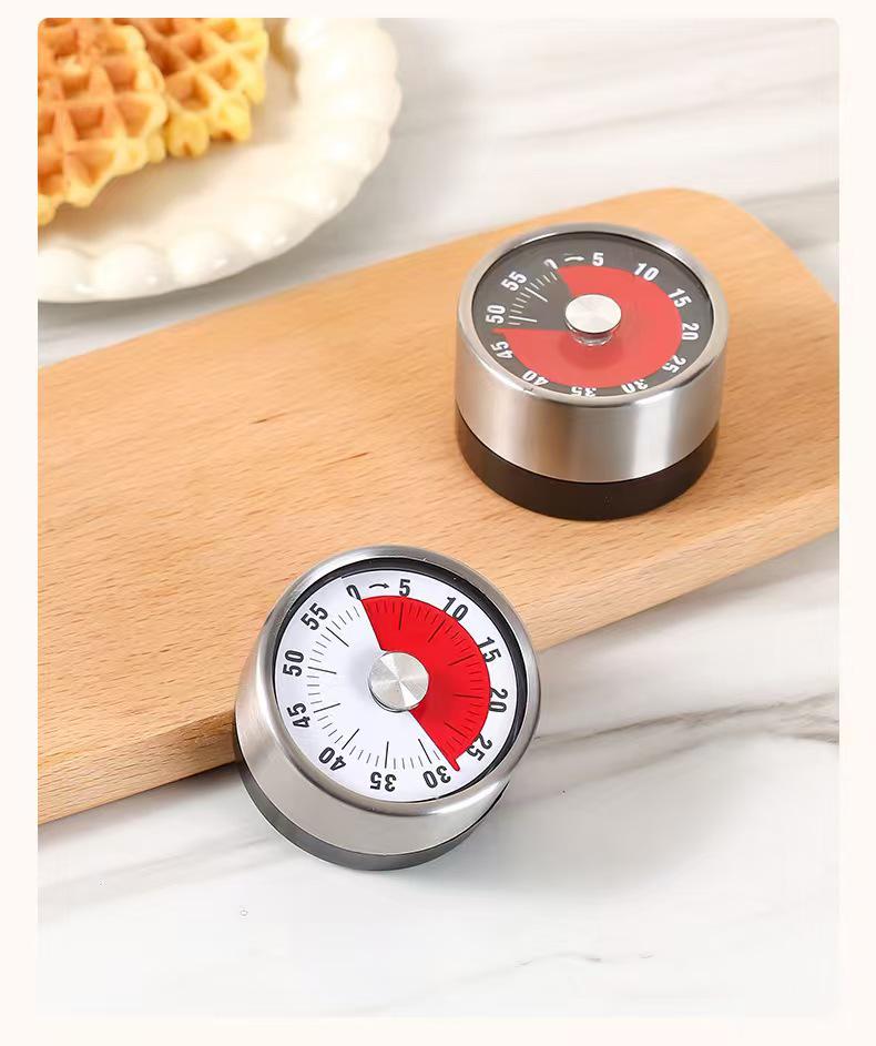 Stainless Steel Magnetic Kitchen Timer for Cooking and Study