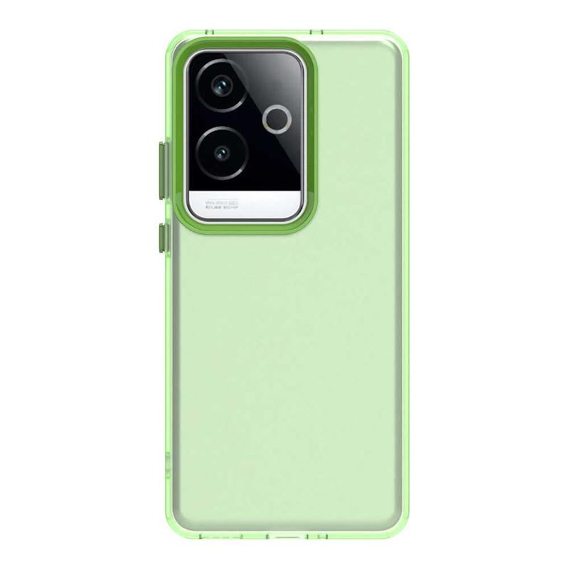 Anti-Drop Candy Color Phone Case For Realme GT 6 China Matte Transparent Case Realme GT 6 China Cover For Realme GT 6 China Case