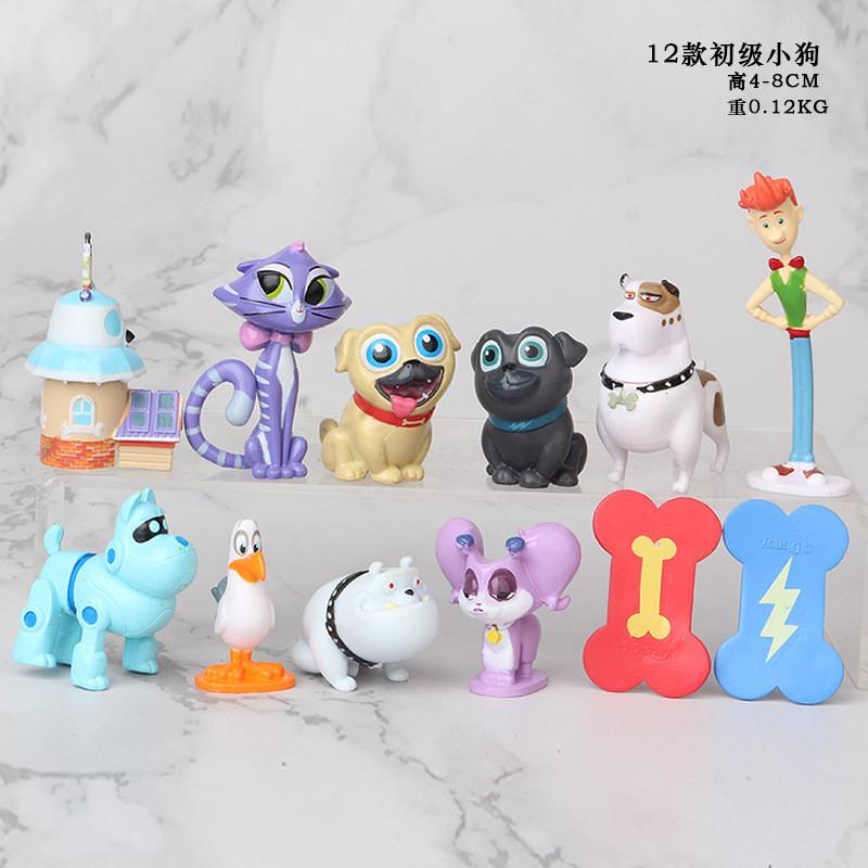 Of Charming Set 12 Pvc Puppy Figurines For Kids With Cute Designs Colors And