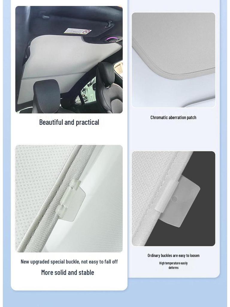 2024 Xiaomi SU7 Sunroof Sunshade: Ice Crystal Heat Insulation & Privacy Protection.