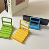 Durable Detachable Phone Stand Trolley Design Plastic Desktop Holder Universal Fit for All Smart Phones Under 7 Inches