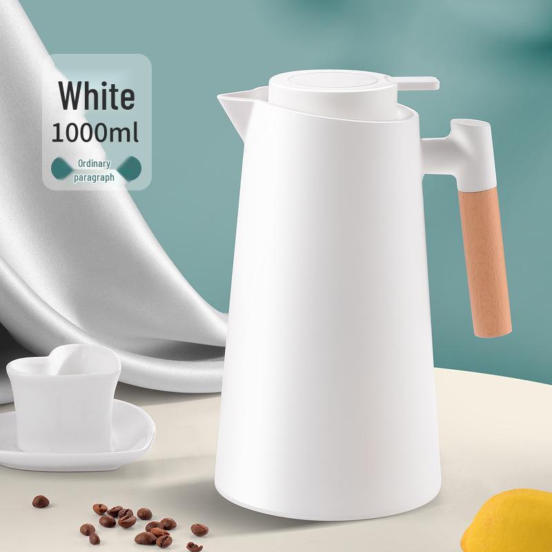 Smart Press-Type Insulated Kettle with Glass Liner - Large Capacity Household Thermos