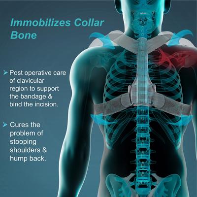 TYNOR Clavicle Brace with Fastening Tape, Grey, Child, 1 Unit