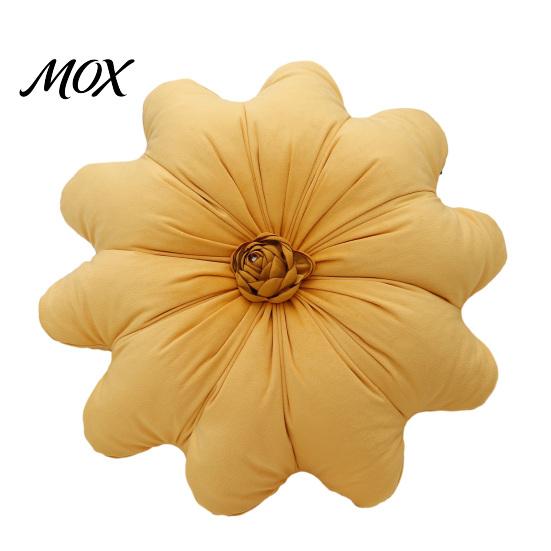 Stuffed Flower Shaped Pillow Round Throw Pillow, 16 Inch Decorative Cushion, Soft for Living Room Shape Sofa Couch Bed Chair Velvet Pillows