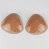 1 Pair Adhesive Waterproof Breast Pads Soft Texture Silicone Heart Shape Push-up Breast Enhancers for Daily Wear