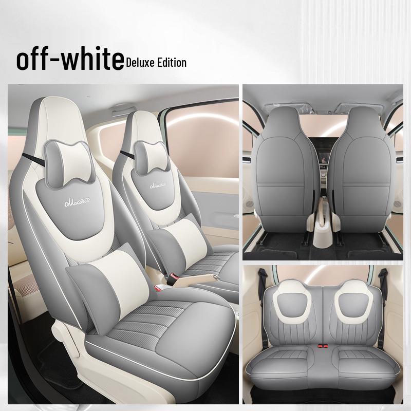 2024 Wuling Hongguang MINI Macaron Car Seat Cover, Third Gen, Cartoon Design, Universal Fit, Full Coverage for All Seasons, 170km.