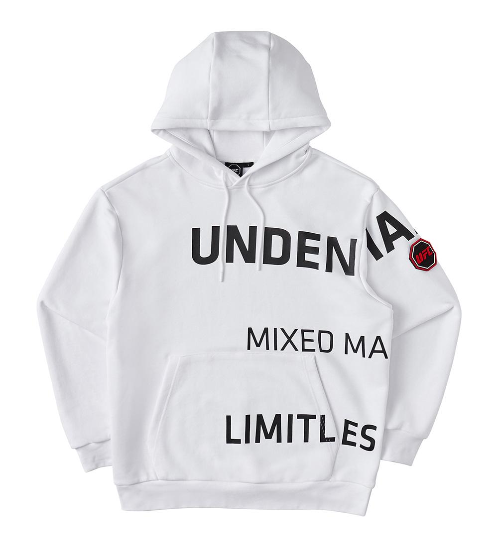 Ufc Sports Ufc Lettering Hoodie White U1Swt1101Wh Wh/Xl