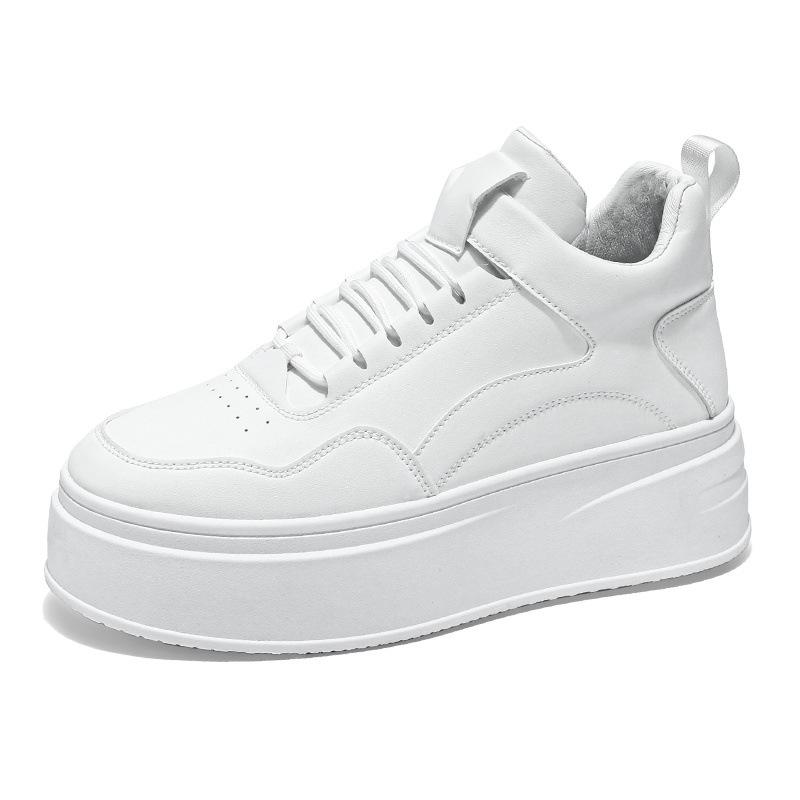 New Exquisite Men's Sneakers Personality Simple Casual Shoes Thick soled Increased Breathable Running Sneakers