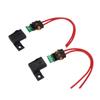 2PCS 12AWG Fuse Holders with 30A Standard Blade Fuse Water Proof Cover Kit for ATO ATC Car RV Truck Boat 20CM