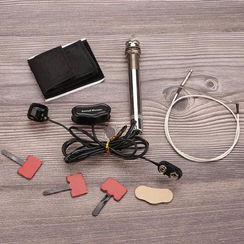 Pen Tube Style Guitar Pickup Replacement Acoustic Guitar Undersaddle Pickup Active Pickup with Pickup Piezo Rod