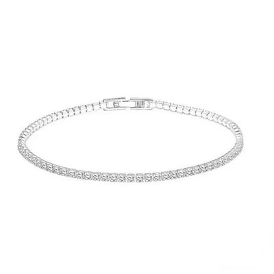 925 Silver Bracelet 16CM To 19CM Tennis Bracelet 2.5MM Zirconia Anniversary Gift