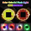 Mortorcycle LED Warning Light Solar Power Night Ride Tail Strobe Light with Reflective Sticker for Motorcycle Electric Vehicle
